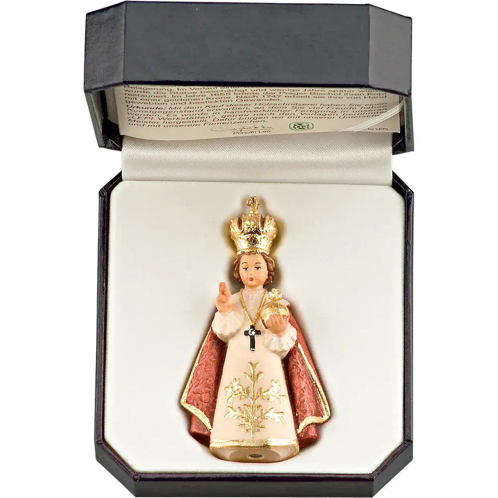Infant Jesus of Prague with case