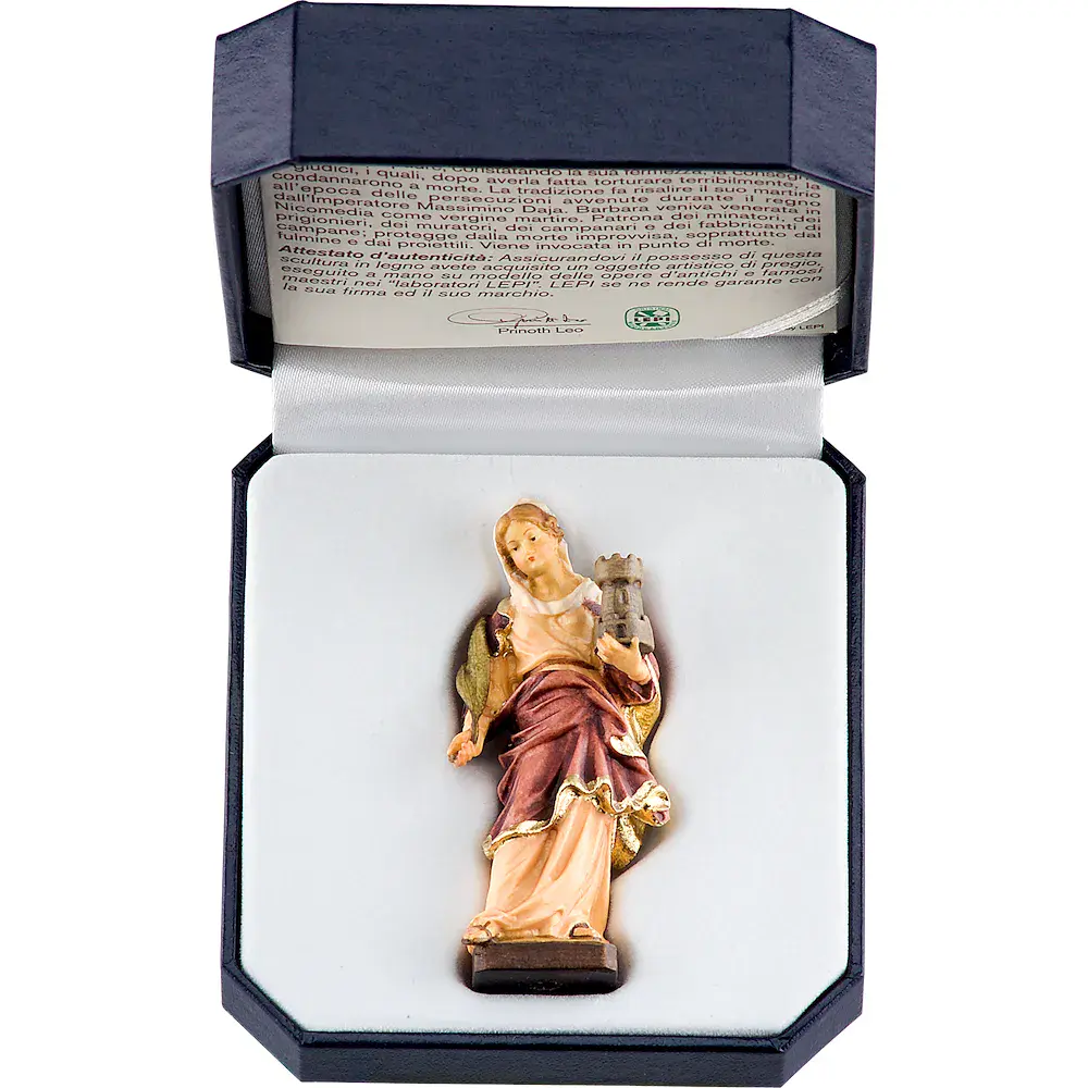 St. Barbara with case