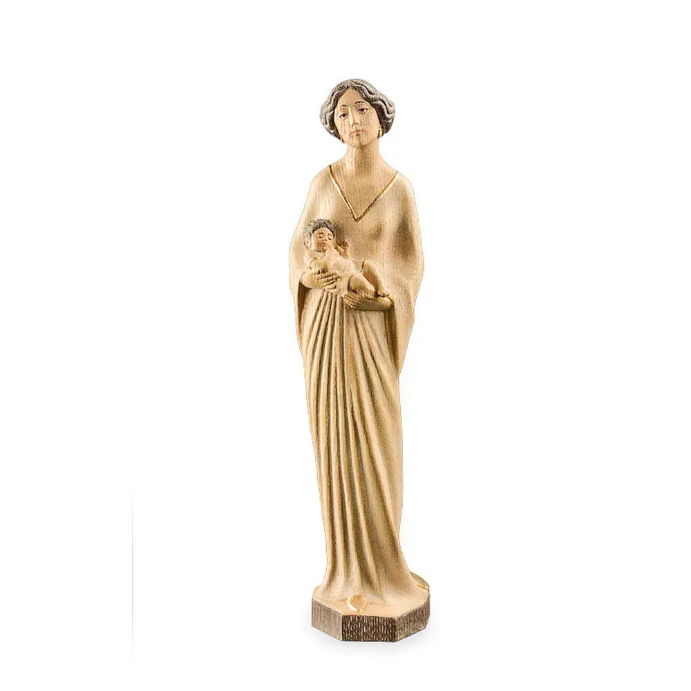 Mother with child (dress white)