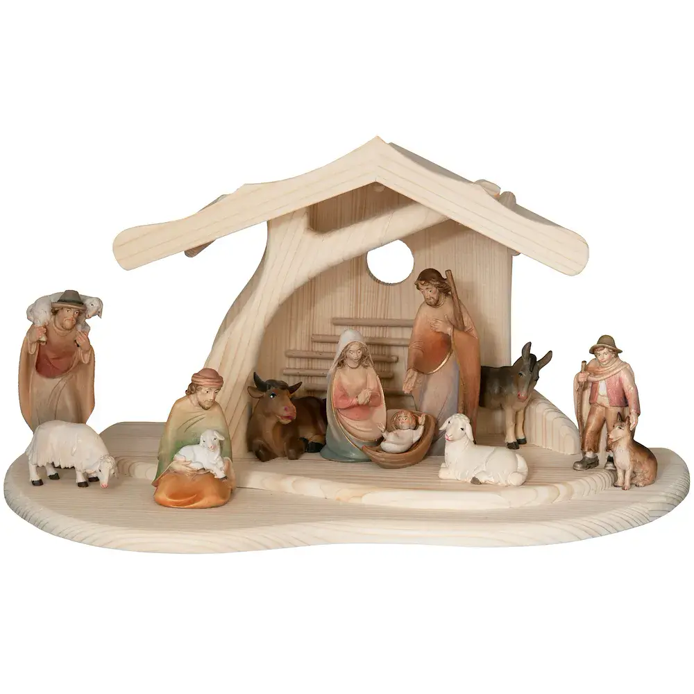 Stable modern with Morgenstern Nativity 12 Fig.