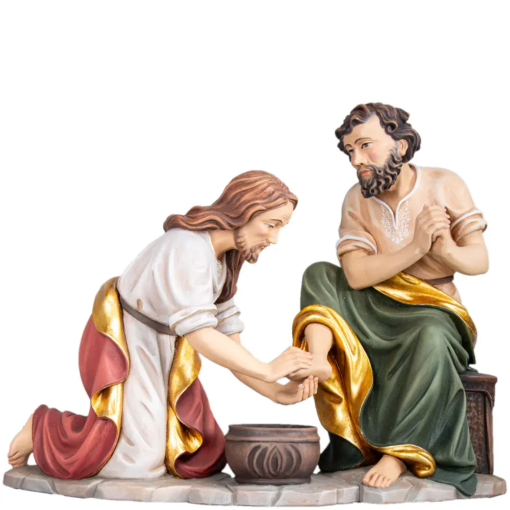 Foot washing scene