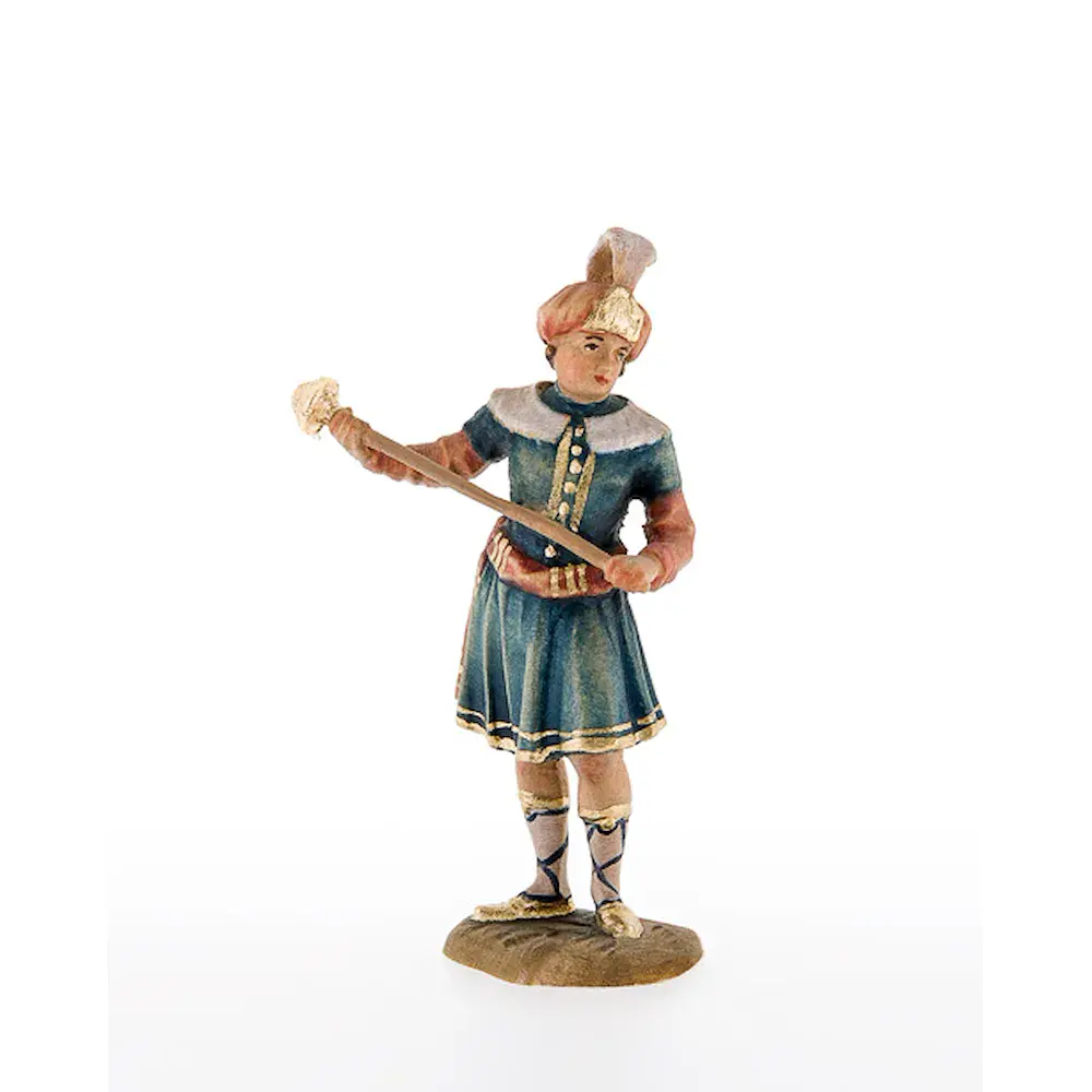 Servant with walking stick
