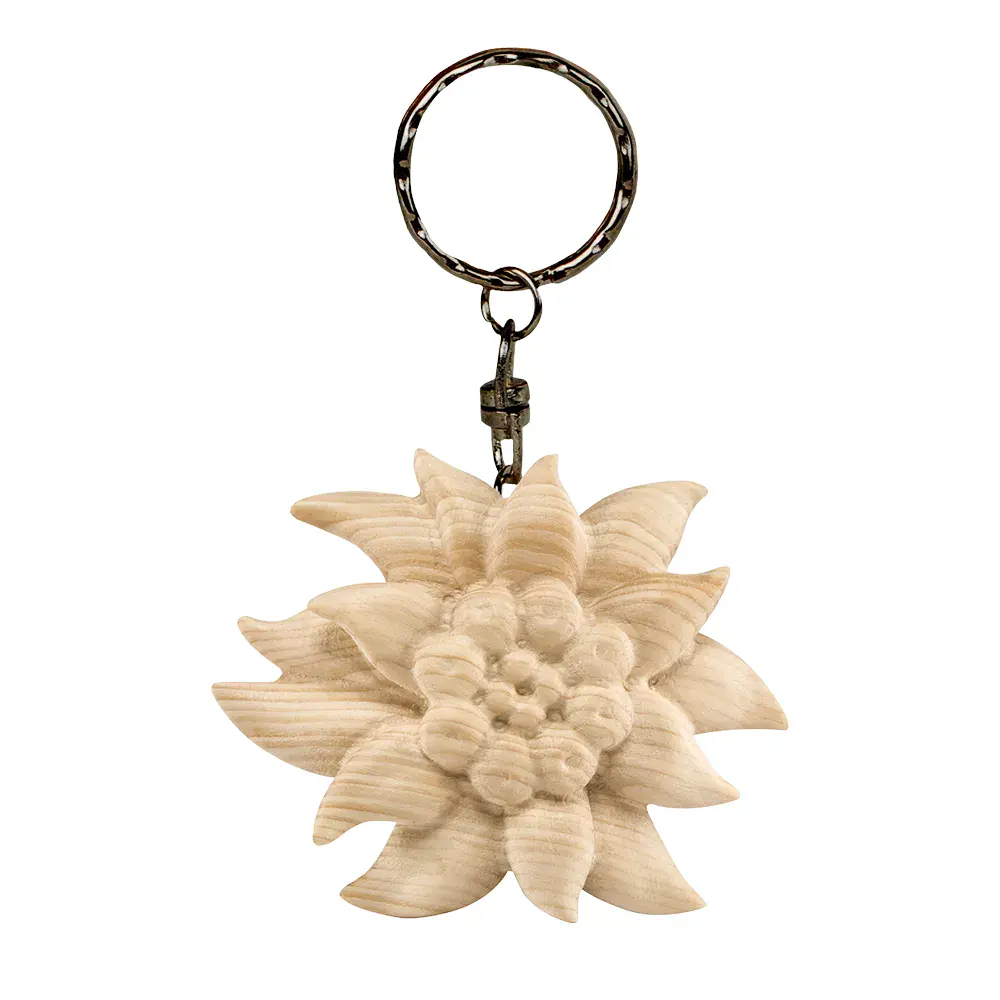 Fiore di stella alpina porta chiavi