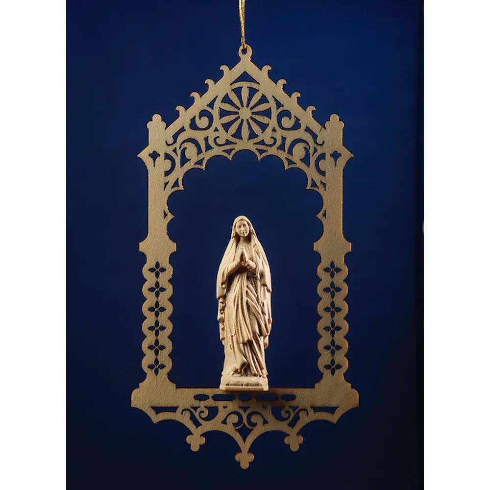 Virgen de Lourdes en celdilla