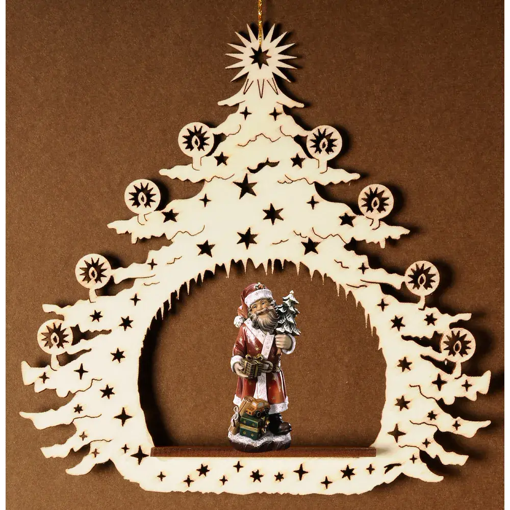 Weihnachtsbaum mit Weihnachtsmann