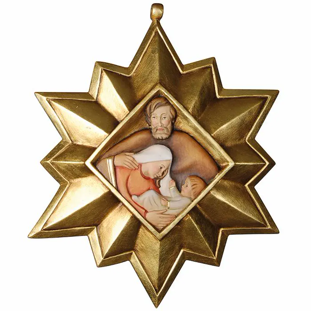 Addobbi: Stella con Sacra Famiglia