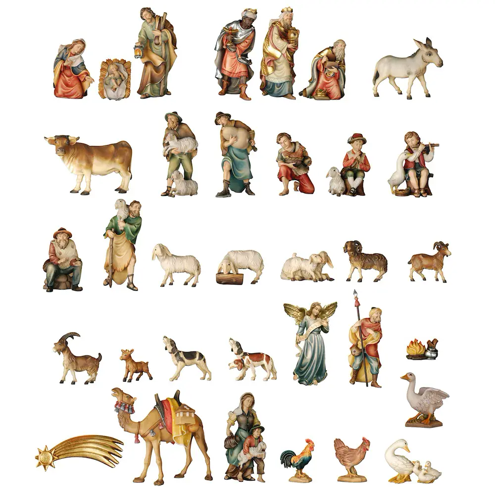 Serie 34 figuras del belén de la paz