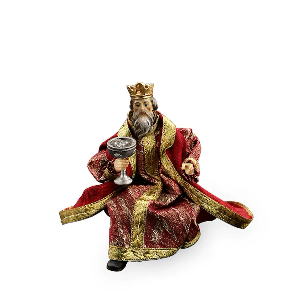 Rey arrodillado sin regalo (Melchor)