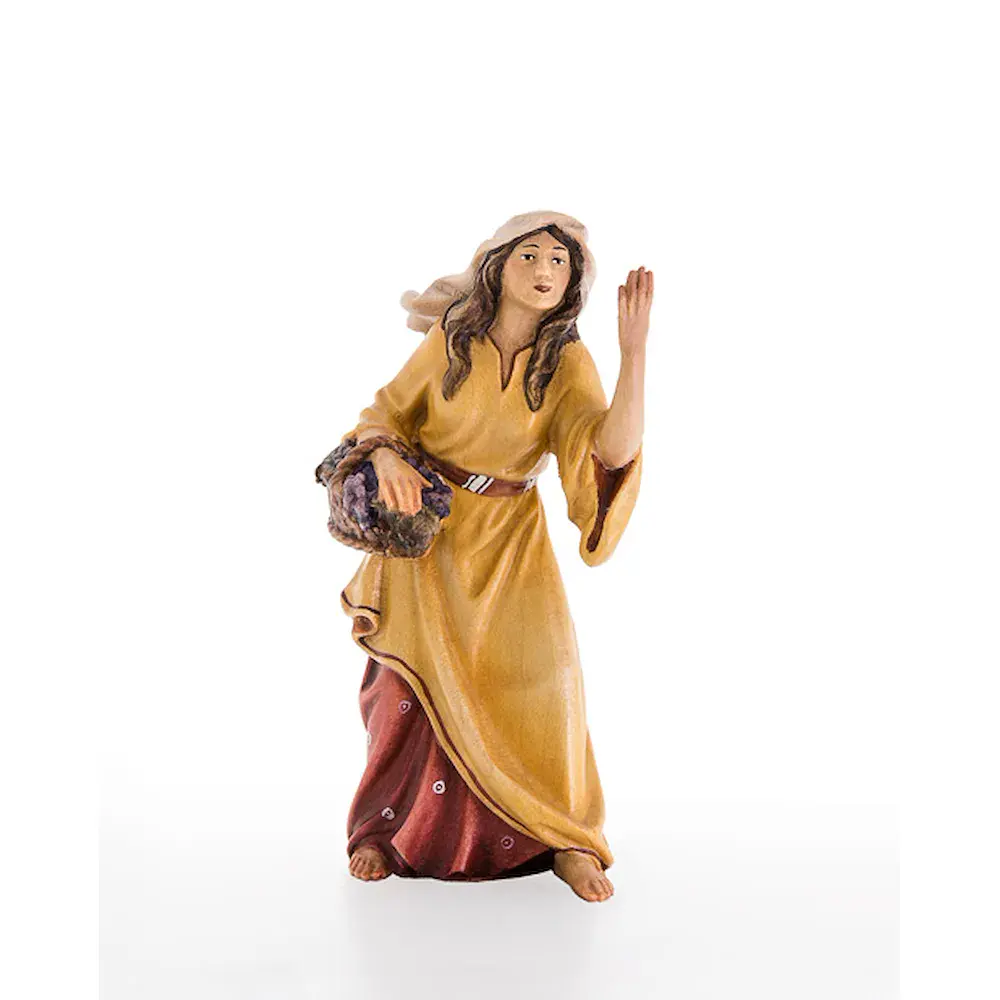 Mujer con uvas