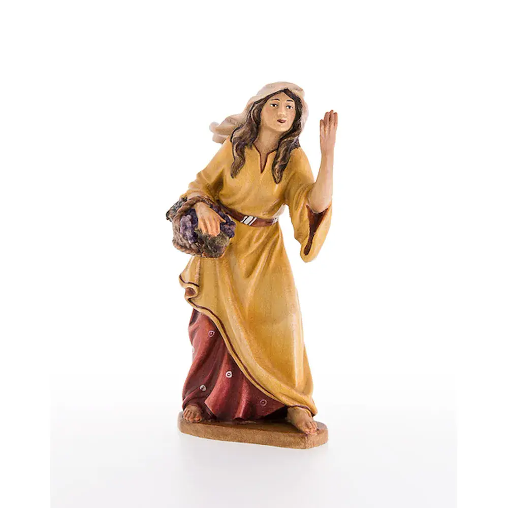Mujer con uvas