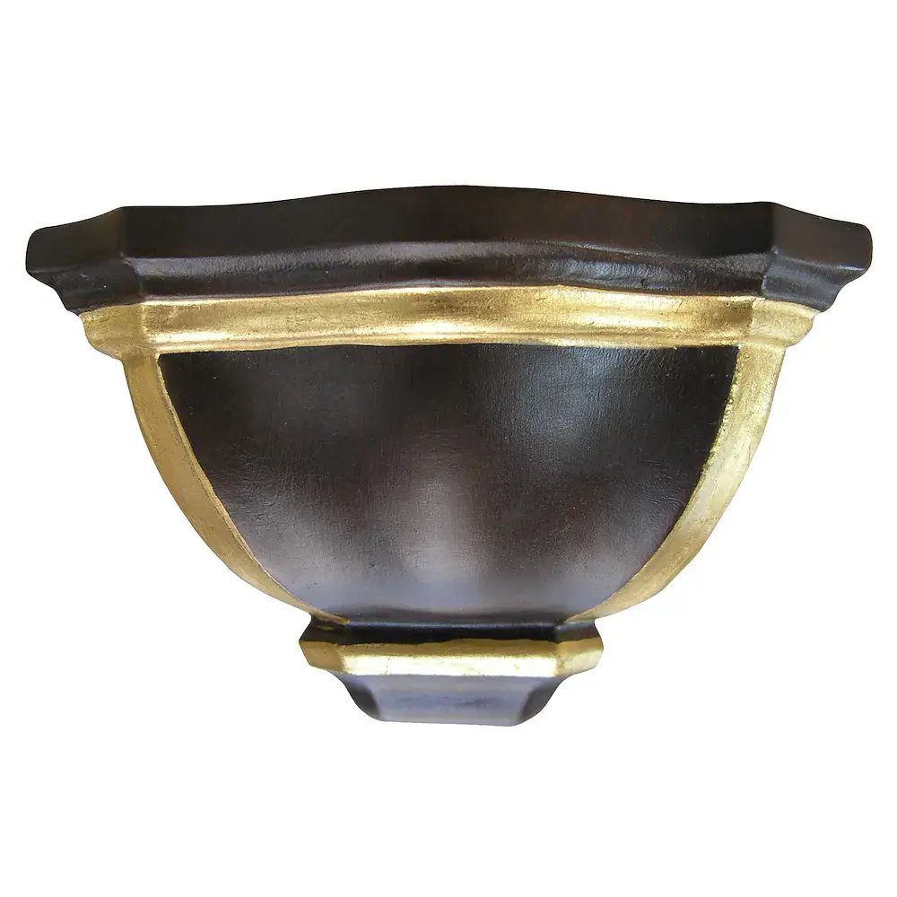 Mensola a parete per scultura in legno