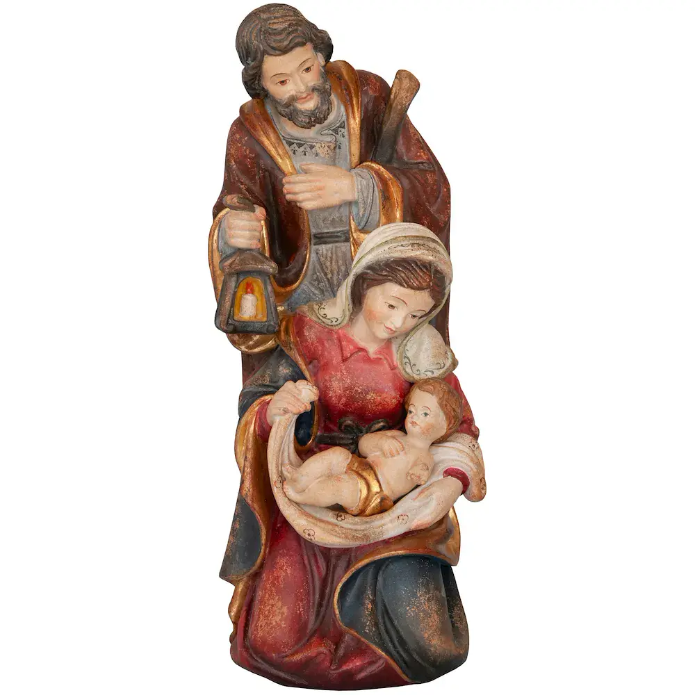 Sacra famiglia barocca con Gesù bambino