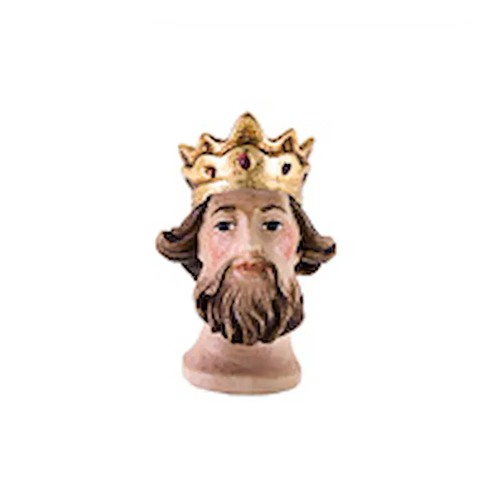Re magio - testa con corona e barba