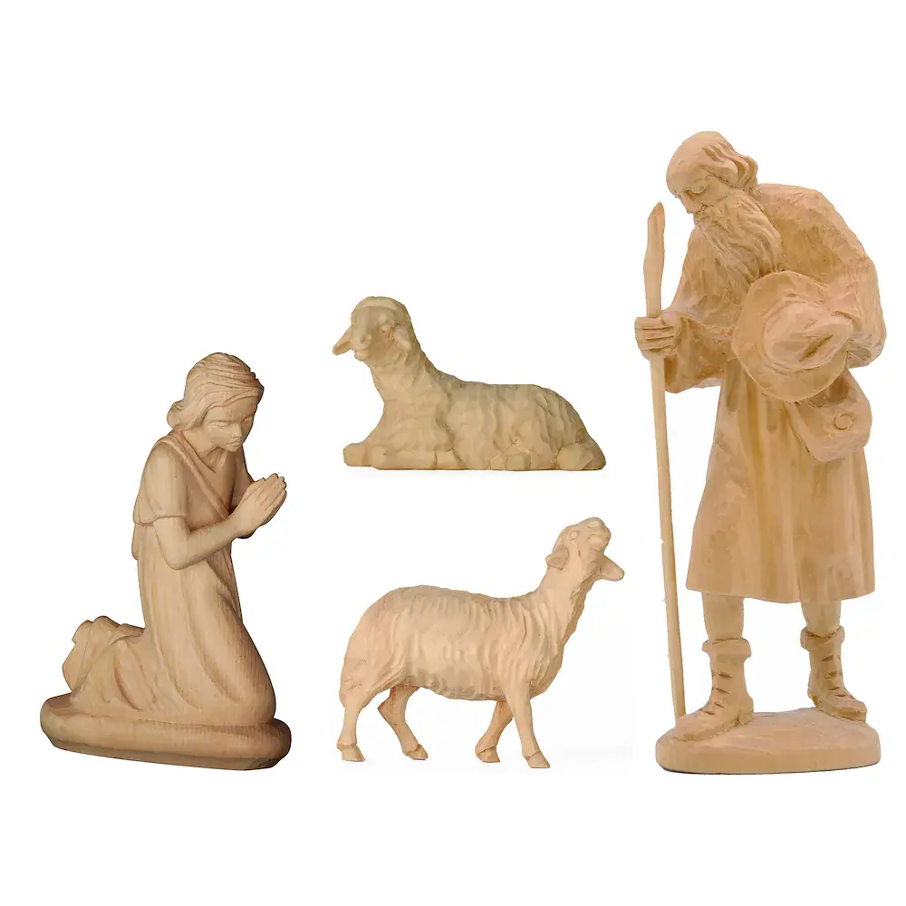 Due pastori con due pecore cirmolo
