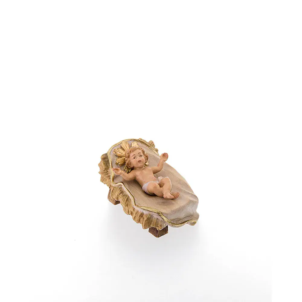 Gesu' Bambino con culla - 2 pezzi