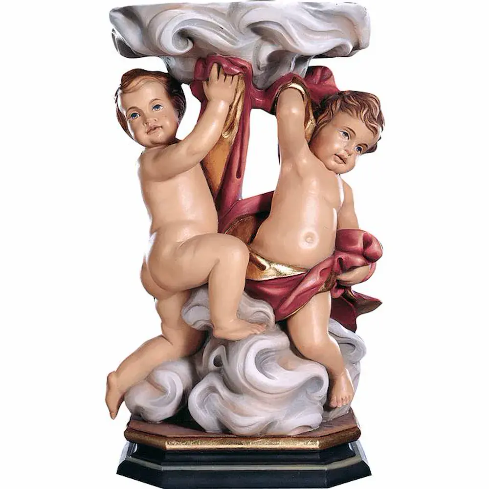 Portacandele con Putti