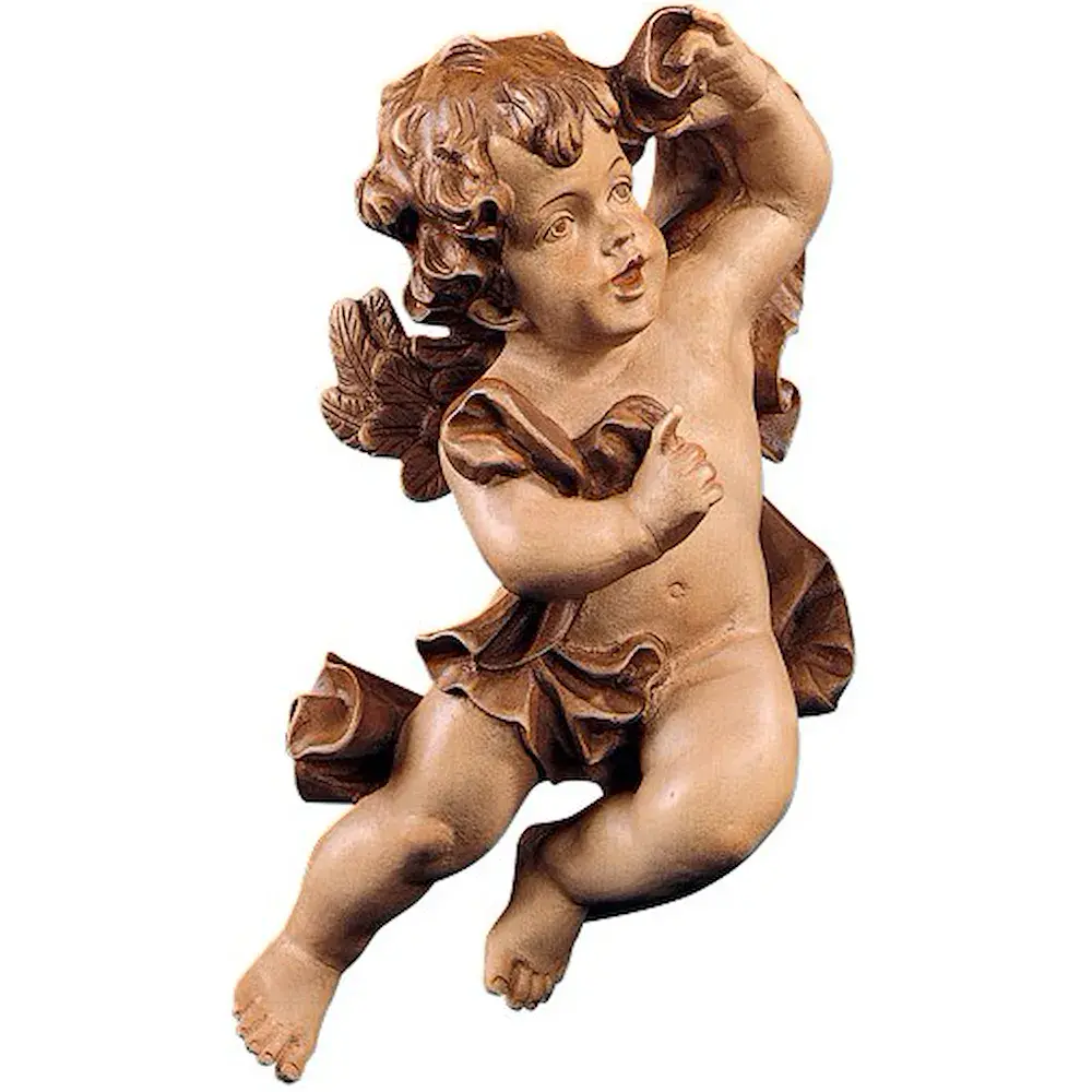 Angelo volante con drappo (sinistro)