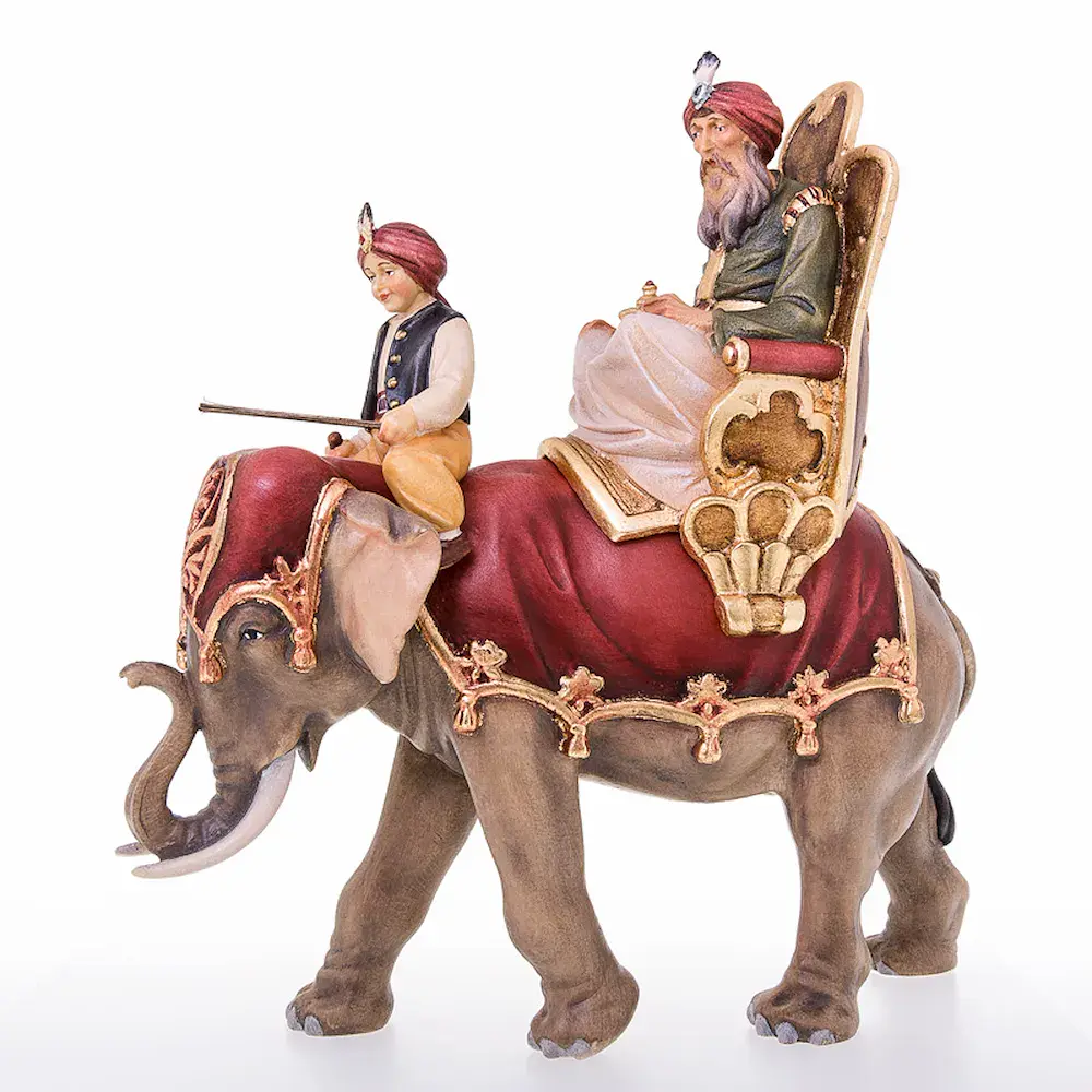 Wise Ma with elefant and driver