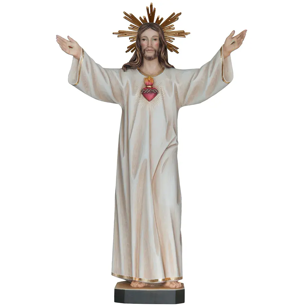 Sacred heart of Jesus with halo