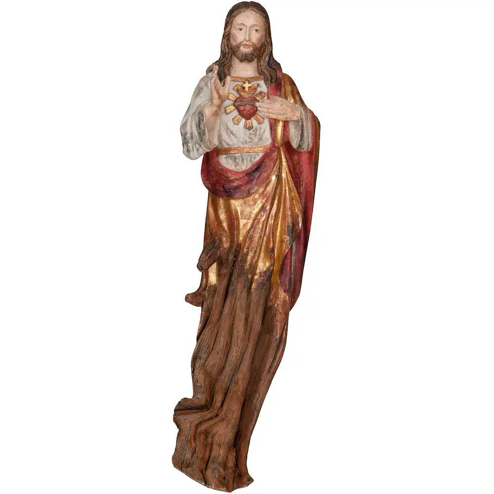 Heart Jesus Root Sculpture