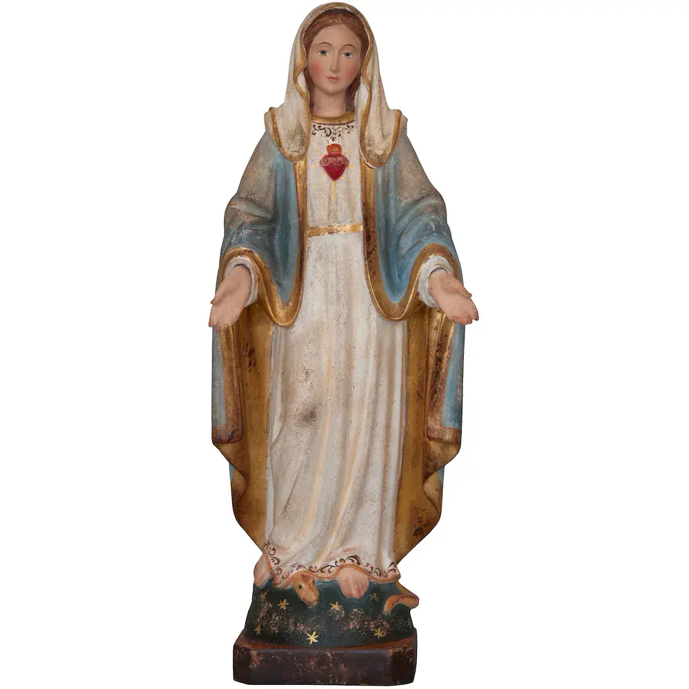 Immaculate Heart of Mary wooden Statue