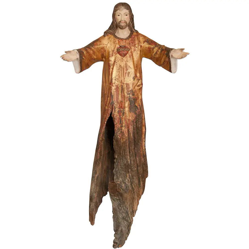 Herz Jesus Wurzelschnitzerei