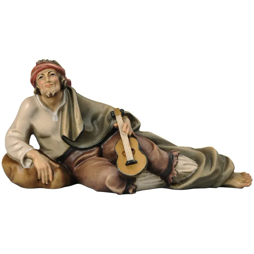 Musician lying