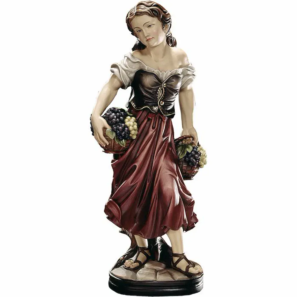 Girl with grapes