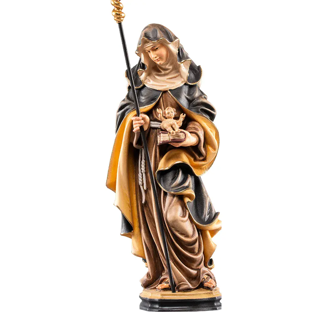 Sant' Edeltraud con Gesù bambino e libro