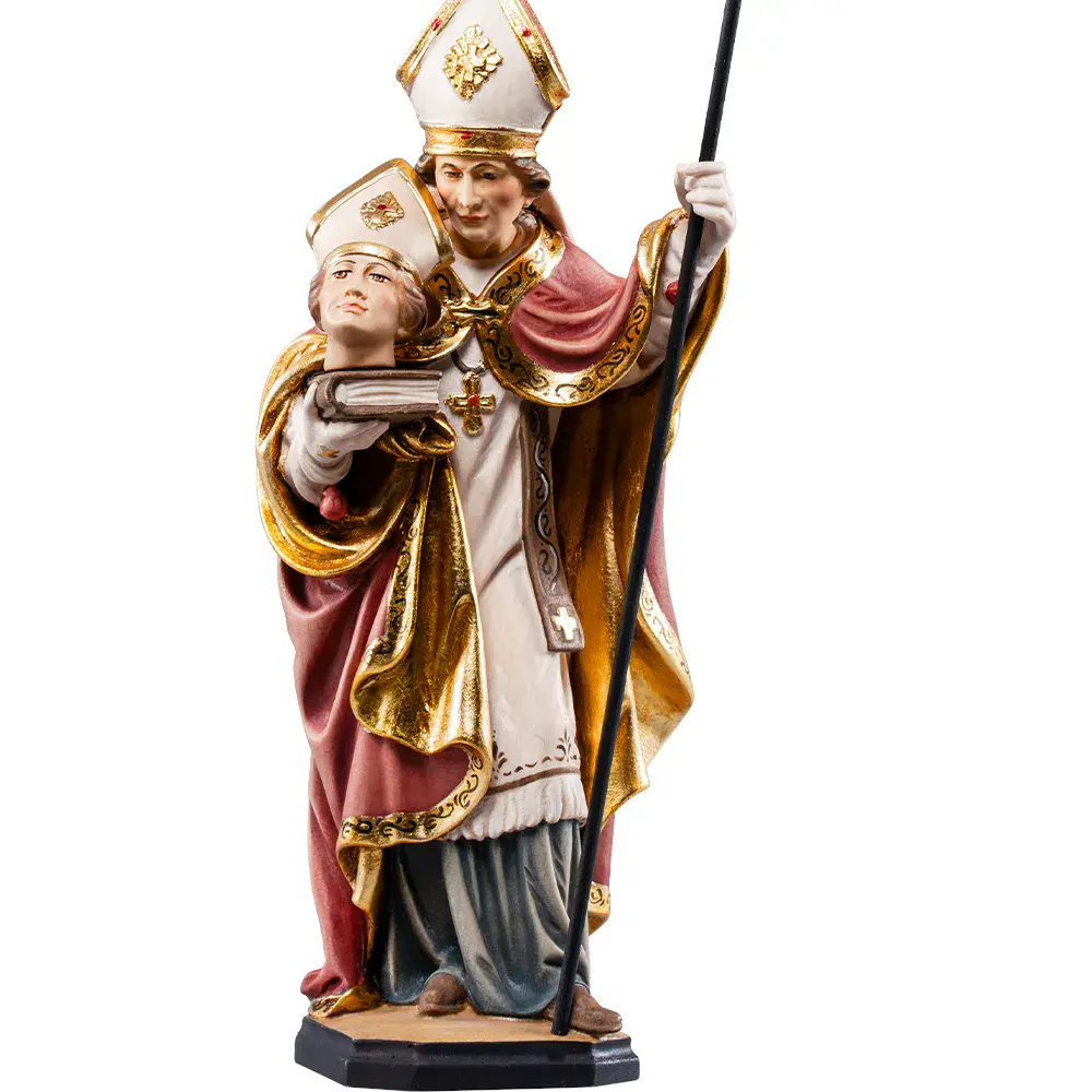 Sant' Albano con testa sul libro