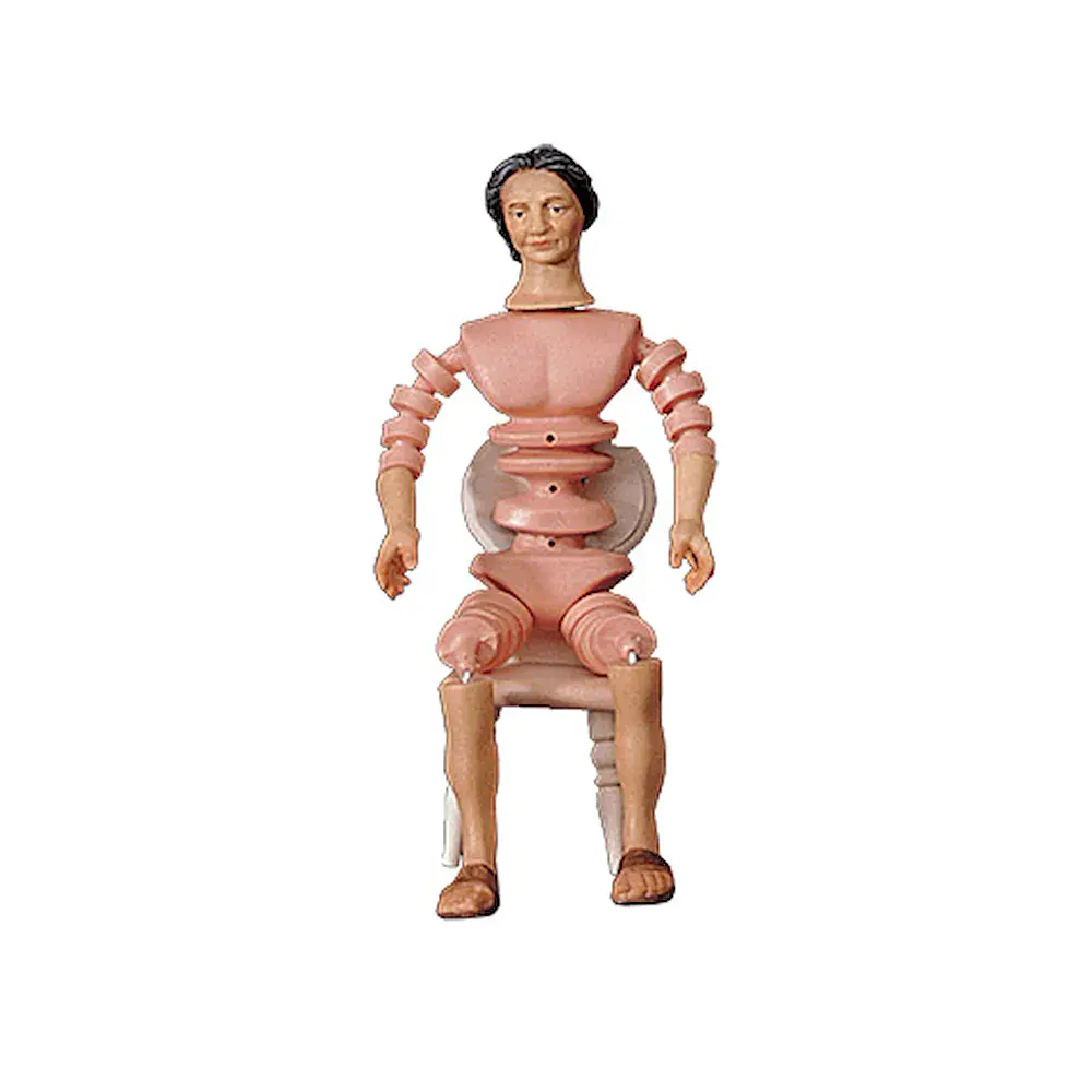 Frau mit Stuhl