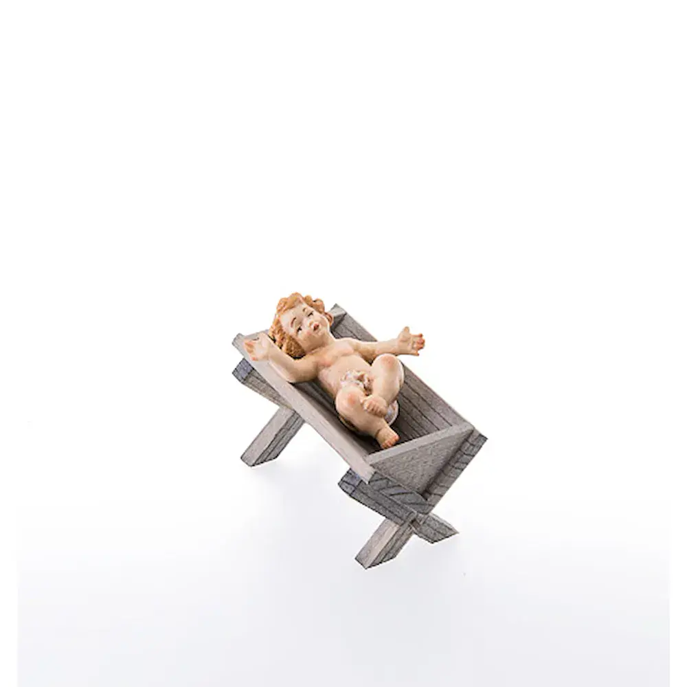 Infant Jesus with cradle 2 pieces
