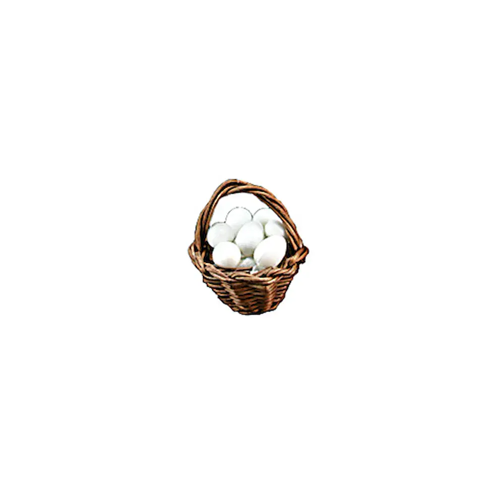 Basket with eggs