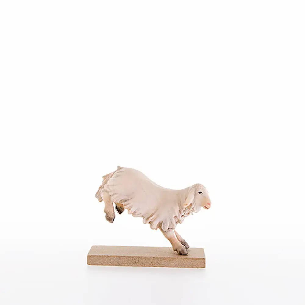 Lamb jumping down