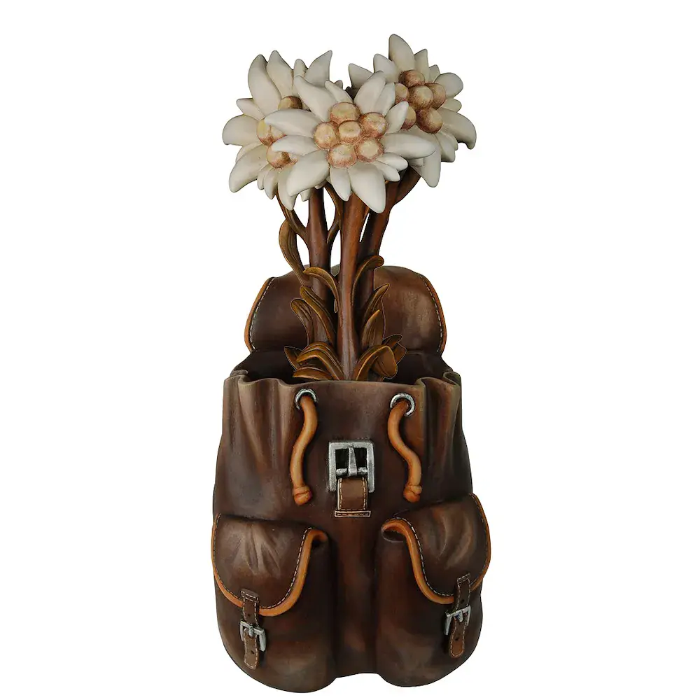 Rucksack mit Edelweissblüten
