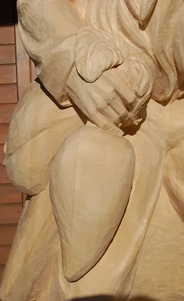 hand and drape