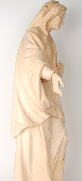 Lado de la escultura