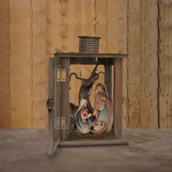 Holy family in lantern