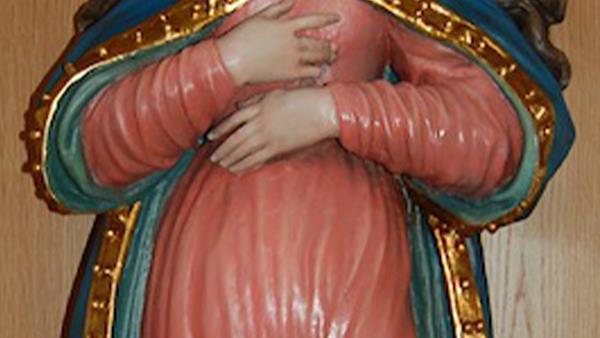Restaurierte Marienstatue